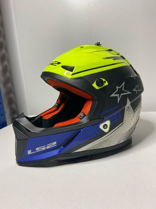 : Casco LS2 MX437 Fast Core Hi-Vis Amarillo