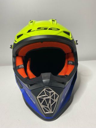 : Casco LS2 MX437 Fast Core Hi-Vis Amarillo