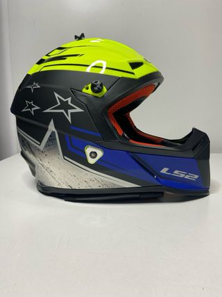 : Casco LS2 MX437 Fast Core Hi-Vis Amarillo