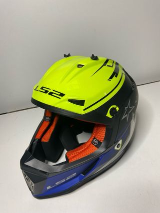 : Casco LS2 MX437 Fast Core Hi-Vis Amarillo