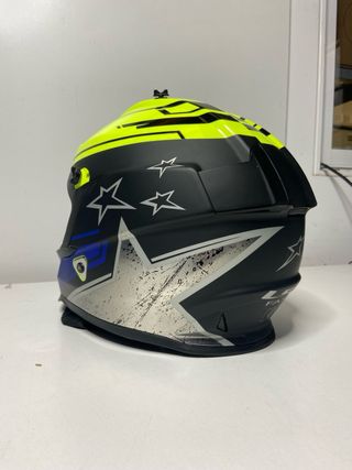 : Casco LS2 MX437 Fast Core Hi-Vis Amarillo