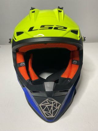: Casco LS2 MX437 Fast Core Hi-Vis Amarillo