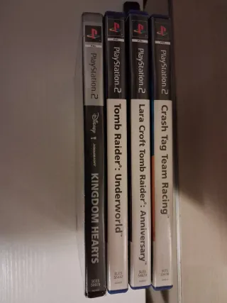 PS2 Kingdom Hearts, Tomb Raider, Crash Racing