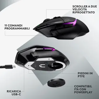 LOGITECH G502 X PLUS | MOUSE GAMING LIGHTSPEED RGB