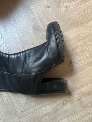 Botas de piel negras talla 38