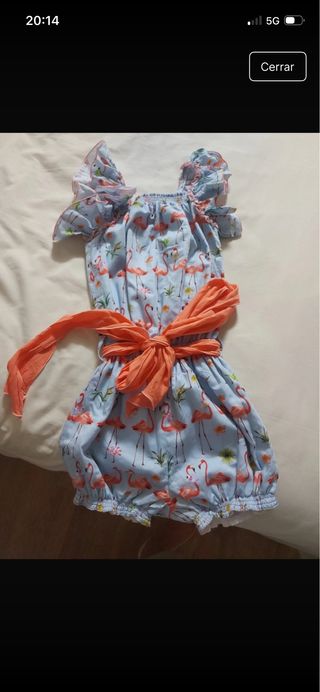 Mono niña boutique infantil flamencos. Marca badum