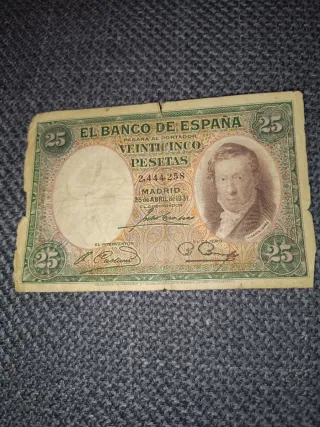 Billete 25 Pesetas Banco de España 1931