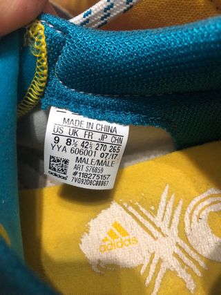 Adidas XCS Clavos Teal/Amarillo Talla 42 2/3