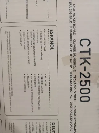 Teclado Casio CTK-2500