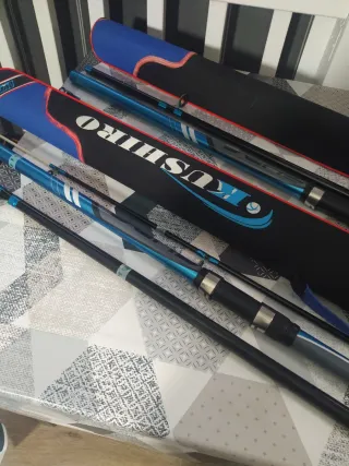 Cañas de pescar Caperlan con fundas