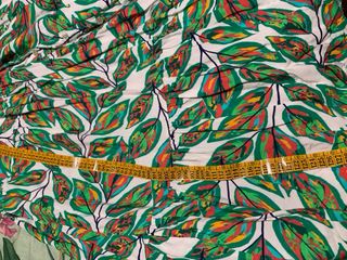 Vestido largo estampado hojas verano