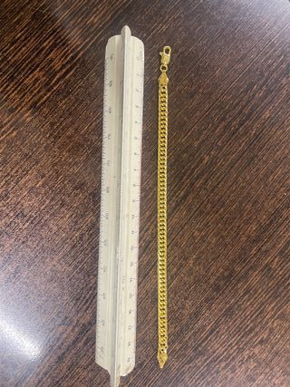 Pulsera de hombre bañada en oro 18K