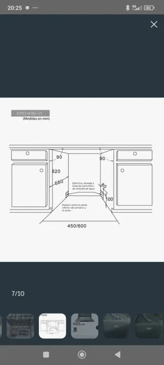 Lavavajillas integrable EMD141BI-V1