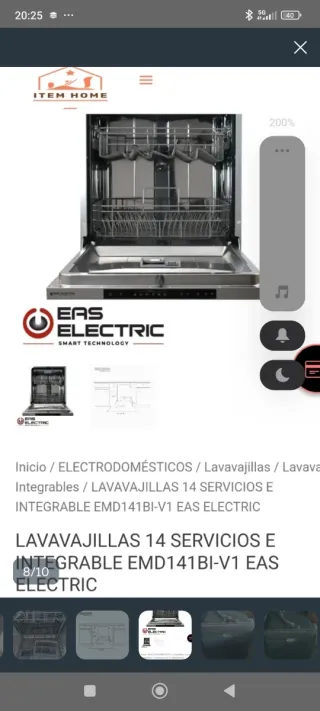 Lavavajillas integrable EMD141BI-V1