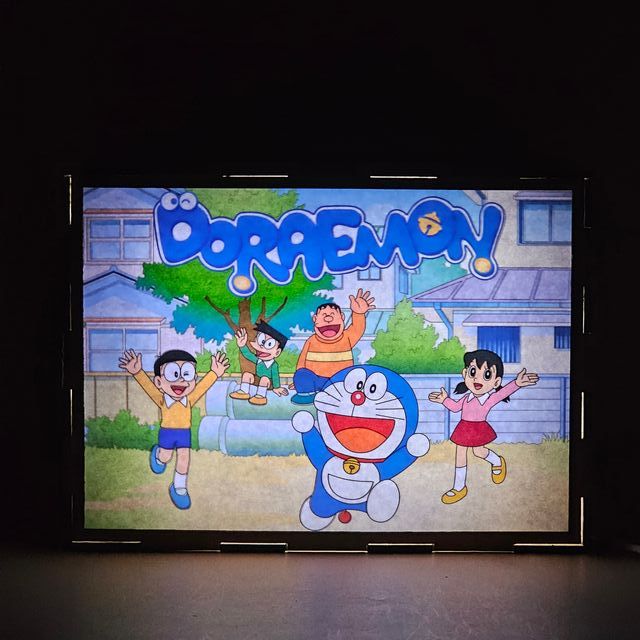 Lámpara LED Doraemon Doble Imagen