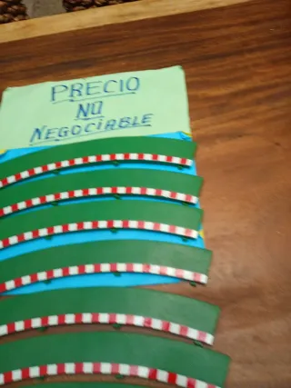 Scalextric Lote 10 Bordes Curva R2 pista negra