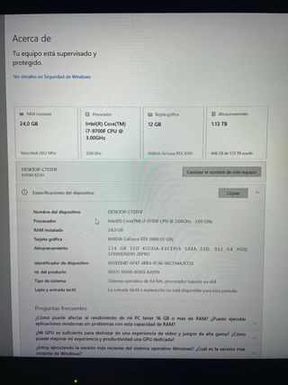 PC Gaming / Alto Rendimiento – i7 + RTX 3060 12GB
