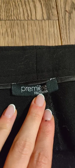 Pantaloni attillati neri da ragazza Fracomina