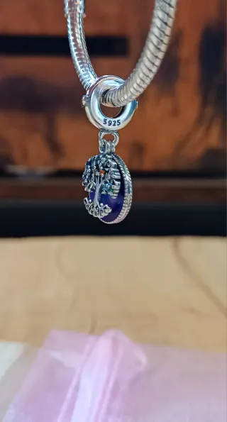 Charm Colgante | Árbol de la Vida Medalla morada