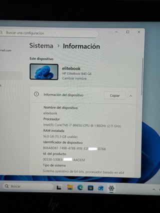 Portátil HP EliteBook 840 G6