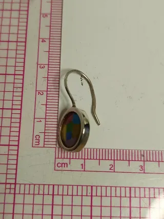 Pendientes Plata Ley Esmaltada Multicolor