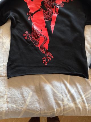 Sudadera Vlone x Fragment D Negra Roja