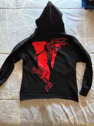 Sudadera Vlone x Fragment D Negra Roja