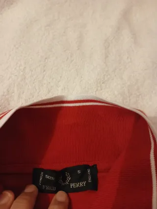 Fred Perry Polo Rosso Taglia S