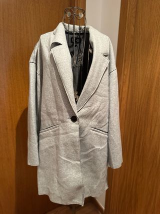 Abrigo Zara paño gris