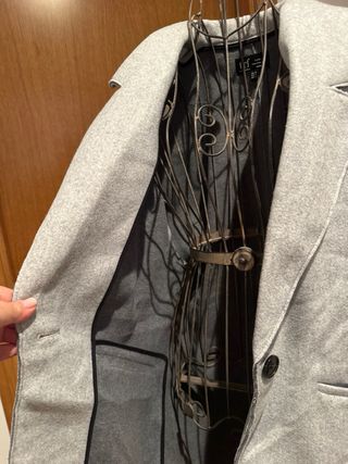 Abrigo Zara paño gris