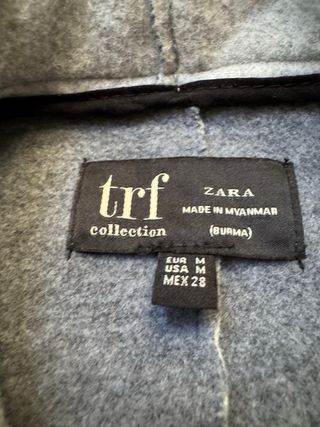 Abrigo Zara paño gris
