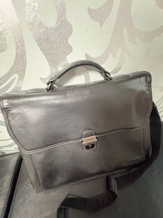 Bolso de piel para portátil