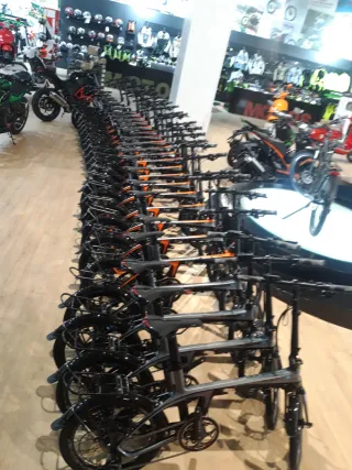 Bicicleta plegable negra