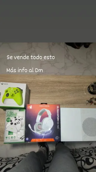 Xbox Controller + Auriculares + Base Carga