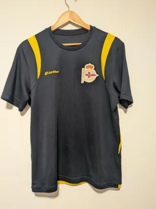 Camiseta Lotto Deportivo La Coruña Negra/Dorada