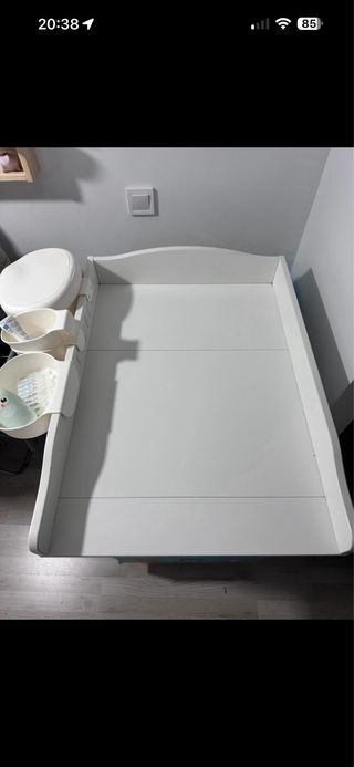 Cambiador bebé blanco