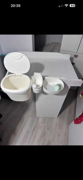 Cambiador bebé blanco