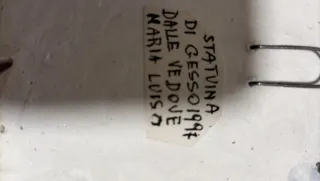 Acquasantiera angioletti in gesso