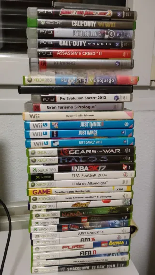 Lote de 35 videojuegos de varias consolas