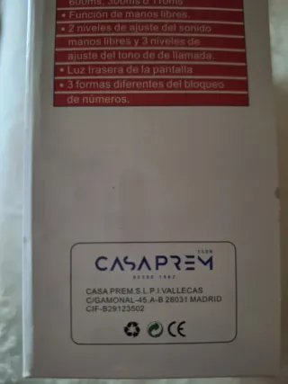 Teléfono Kooltech TE63I con Identificador Llamadas