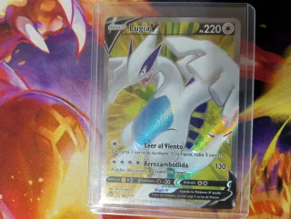 Cartas Lugia V y V-Astro Dorada Tempestad Plateada