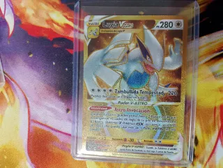 Cartas Lugia V y V-Astro Dorada Tempestad Plateada