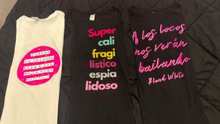 Camisetas con frases divertidas (3 unidades)
