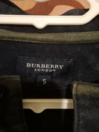 Polo Burberry manga larga rayas