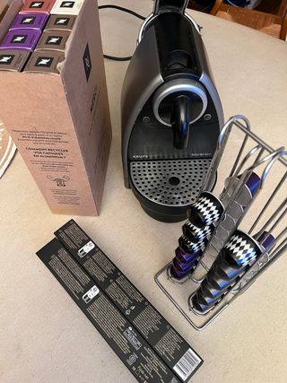 Cafetera Nespresso Krups + 110 cápsulas
