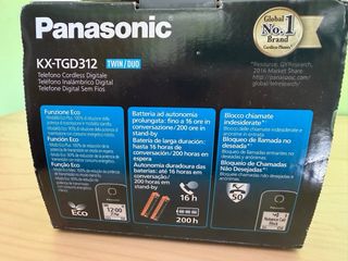 Teléfono Inalámbrico Panasonic KX-TGD312