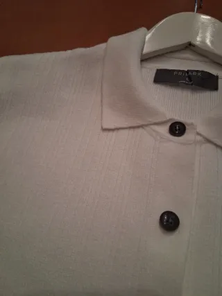 Chaqueta punto Primark blanca T. L