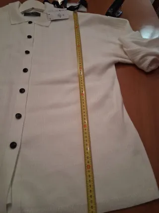 Chaqueta punto Primark blanca T. L