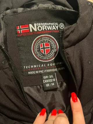 Chaqueta Geographical Norway Negra
