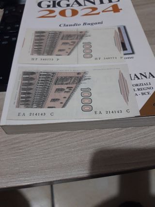 2 Banconote 1000 Lire Collezionismo una con errore